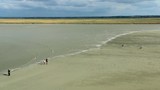 Marée montante en baie du Mont-Saint-Michel
