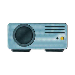 video projector icon image vector illustration design 