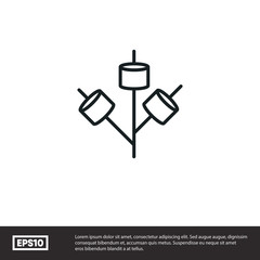 Marshmallow vector icon