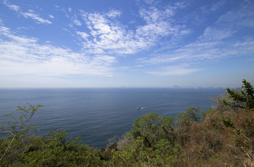 View of the Guanabara Bay in Rio de Janeiro Brazil