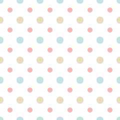 Abstract vector geometric dotted seamless pattern. Colored background. Wrapping paper. Print for interior design and fabric. Kids colorful background.