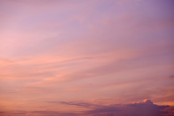 Sky and clouds / Sky and clouds at twilight. Soft focus.
