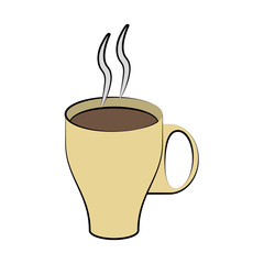 coffee cup beverage icon image vector illustration design 
