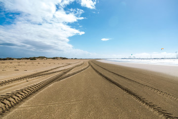 Playa ruedas tractor