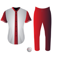 Isolated baseball uniform on a white background, Vector illustration