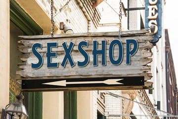 Obraz premium Schild 279 - Sexshop