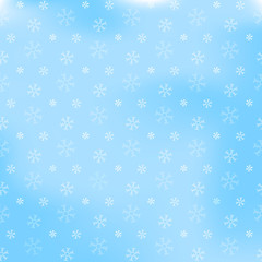 seamless snowflakes pattern and background vector illustration