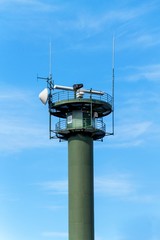Coastal radar in Poland Baltic Sea. Safety of maritime transport. Monitoring of shipping.