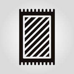 Carpet isolated vector flat icon
