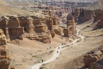 Rideaux tamisants Canyon Canyon de Charyn dans la région d& 39 Almaty au Kazakhstan. Beau paysage de montagne.