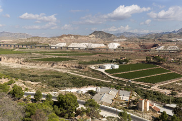 Fototapeta na wymiar Landscape in Novelda province of Alicante