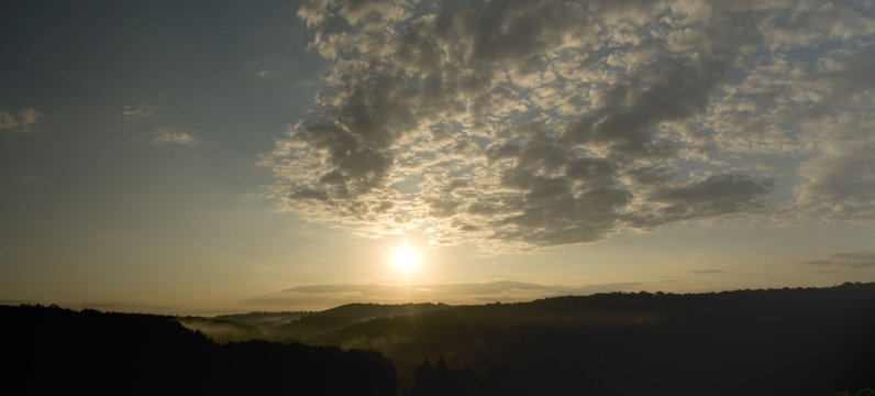 Stuttgart Botnang Panorama Sonnenaufgang