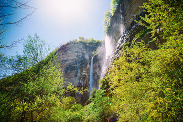Kinchkha Waterfall near Kutaisi, Georgia