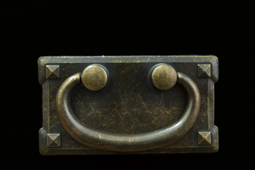 Smiley Happy Brass Drawer Handle