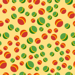 Seamless colorful dots pattern ball background design texture wallpaper fabric textile circle geometric vector illustration.