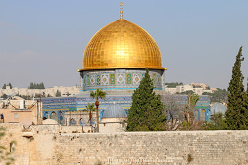 Obraz premium Jerusalem is an old city, a lobster dome, an Islam