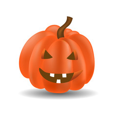 Halloween Pumpkin. Holiday Vector Illustration Of Realistic Pumpkin