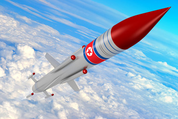 Naklejka na ściany i meble North Korea, missile