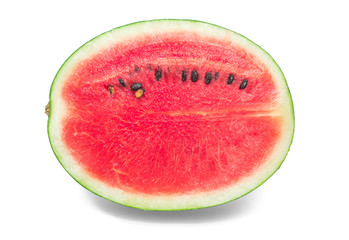 A half of watermelon isolated on white background.