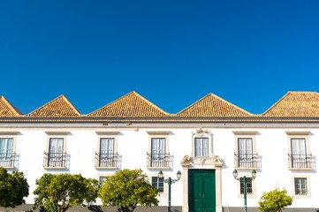 architecture in Old Town in Faro, Algarve, Portugal