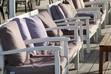 the brown chairs 