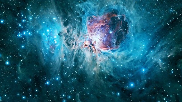 Flying through the Orion Nebula