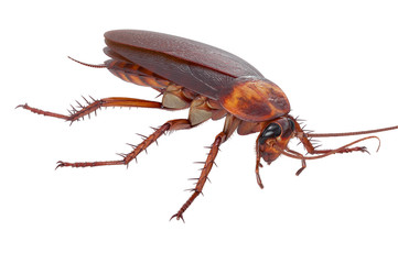 Cockroach bug beetle creepy creature. 3D rendering