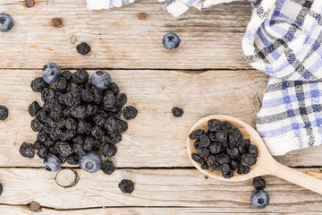 Portion of Dried Blueberries
