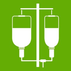 Intravenous infusion icon green