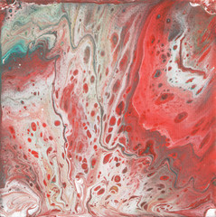 unusual patterns on the canvas, by pouring acrylic. Basis for the picture, background or interior.