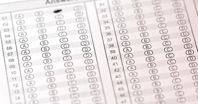 OMS test sheet