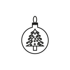 christmas tree toy icon