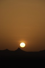 Sunset in the Sahara