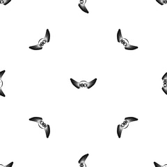 Rock pattern seamless black