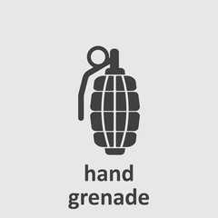 hand grenade - vector icon