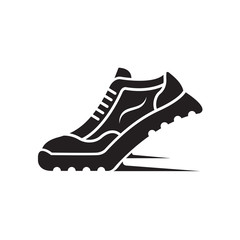 speeding running sport shoe icon