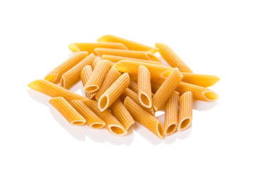 italian pasta on white background