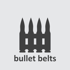 gun or automatic rifle bullet belts