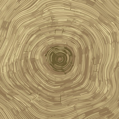 Cross section of tree stump background texture, vector Eps 10 illustration