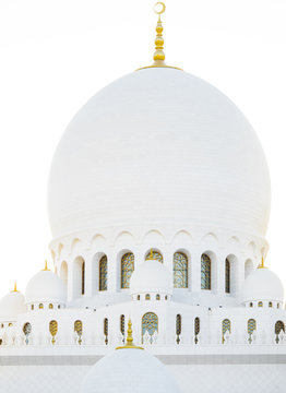 White domes of mosque