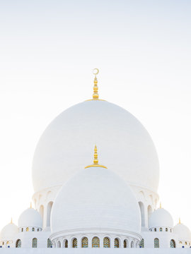White domes of mosque