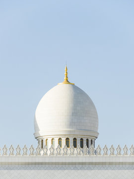 White domes of mosque