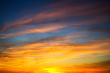 sunset sky landscape