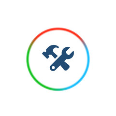 Obraz premium Rainbow Style App Icon