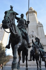 Fototapeta premium Madrid - Monument to Cervantes