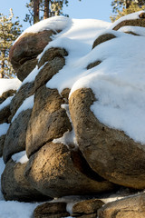 Boulder Rocks, Climate Change at Southern California, Big Bear Mountain, San Bernardino, 2016