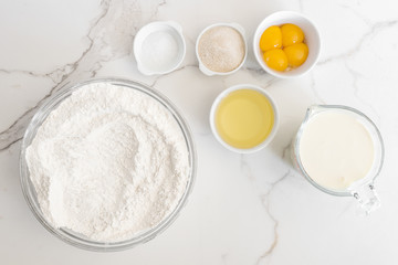 baking ingredients, for cake, pancake or waffles