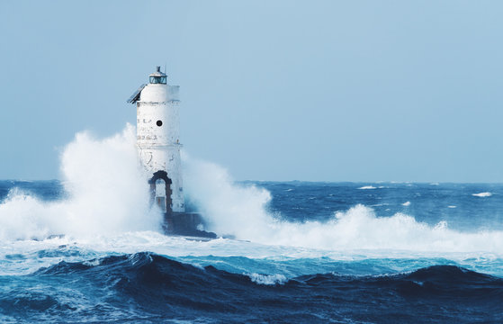 Old Lighthouse in the storm