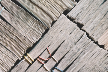 paper currency in closeup