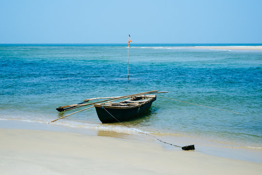 Old boat on the beach